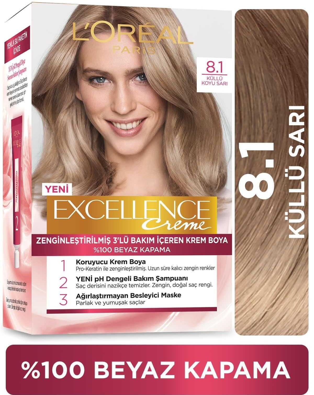 کیت رنگ مو لورآل سری enceexcell شماره ۶.۳۲ حجم ۴۸ میلی لیتر رنگ بلوند دودی تیره